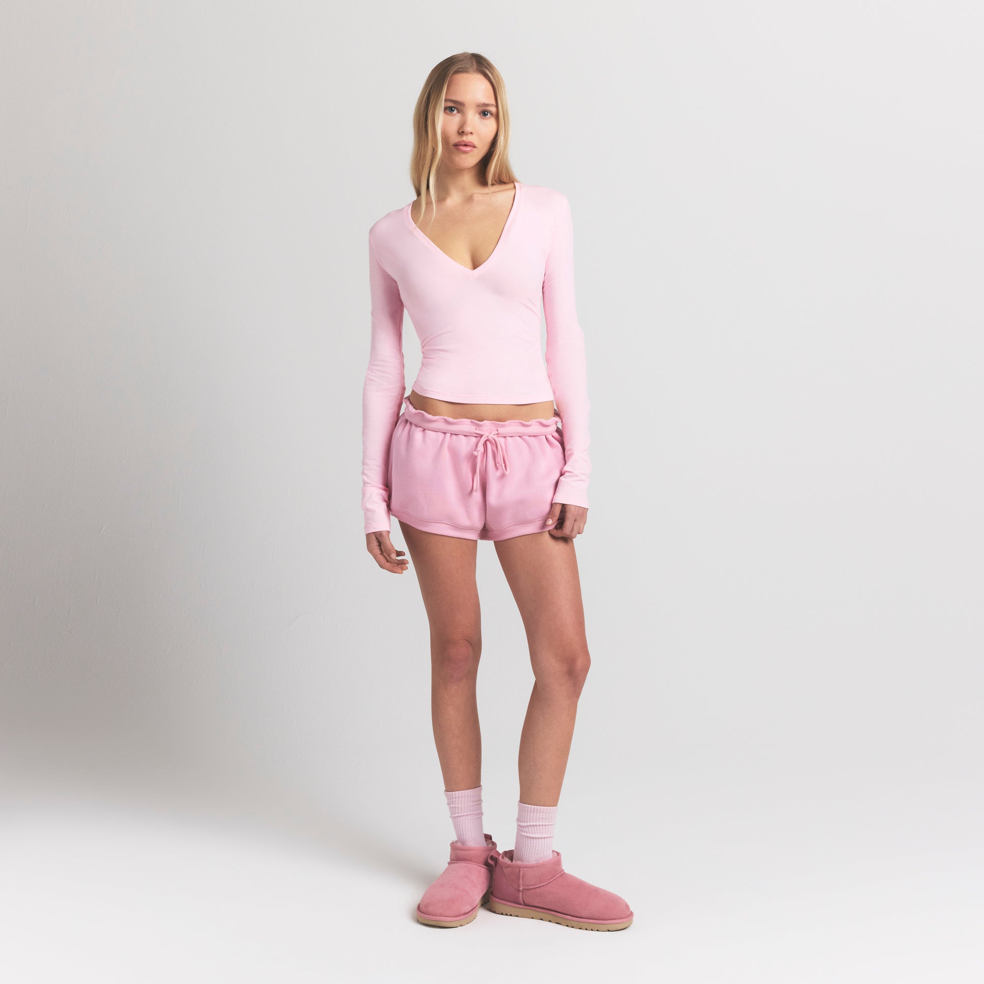 Long Sleeve Plunge Top